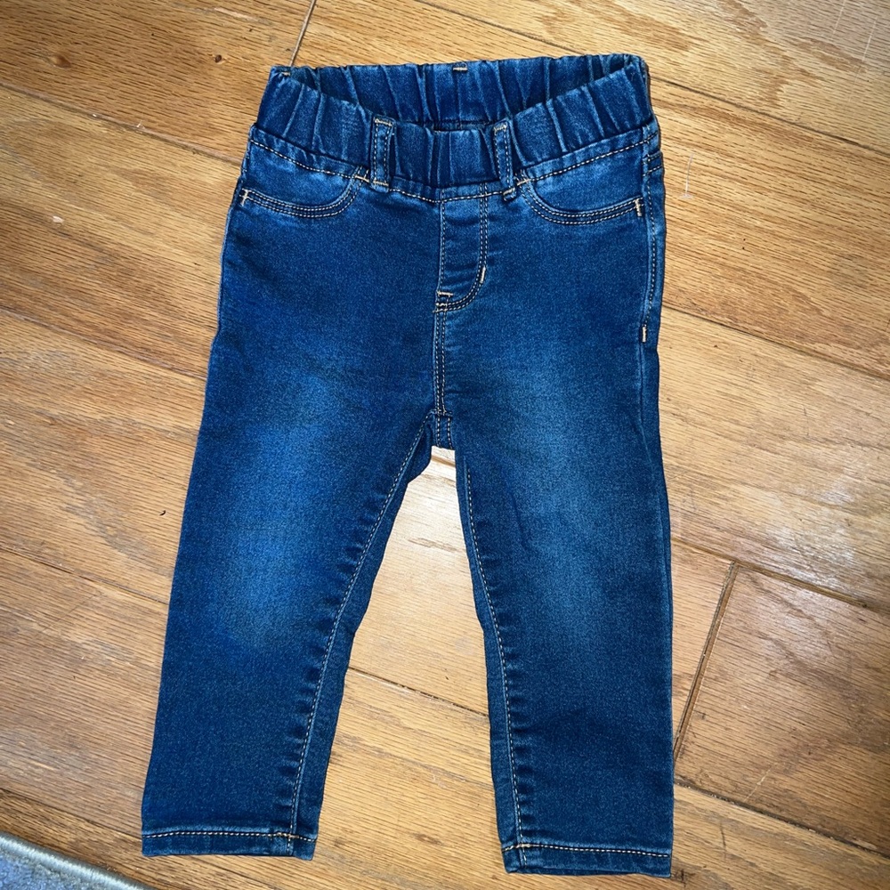 Baby girl GAP jeggings - blue denim